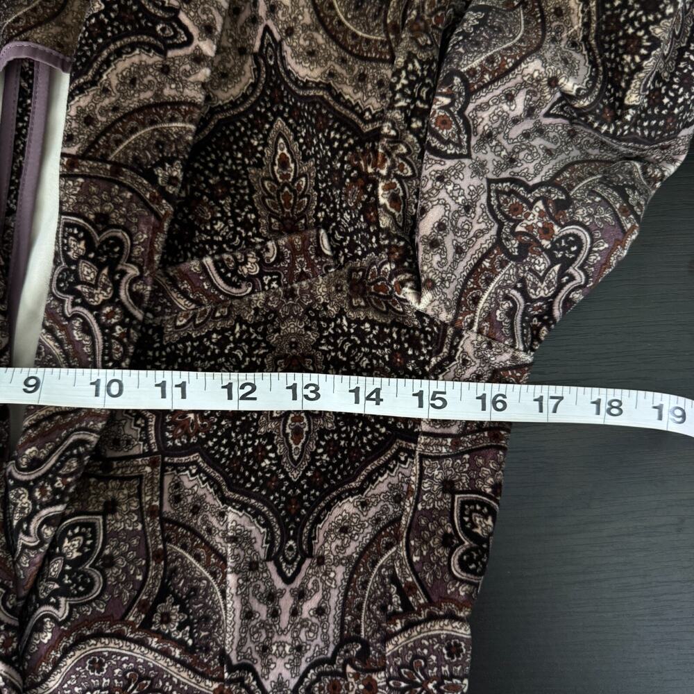 Circolo 1901 Blazer Jacket Women 40 IT Velvet Paisley Floral Preppy Classic 4 US - Picture 11 of 14